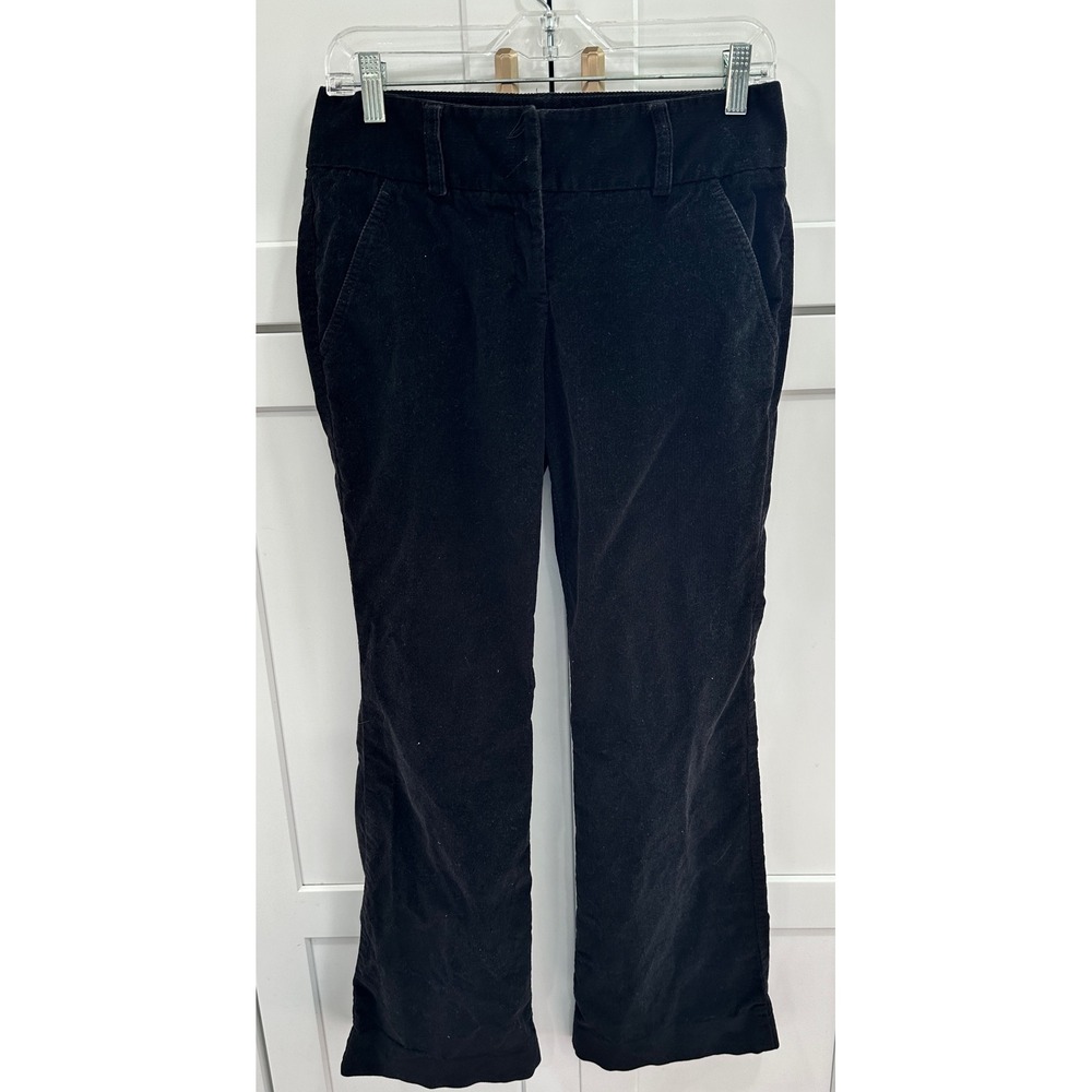 The Limited Drew Fit Black Corduroy Straight Leg Pants Womens Size 4 Regular